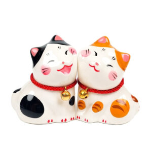 Figurenpaar Japanische Katzen