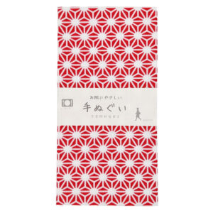 Tenugui-Tuch Asanoha Rot