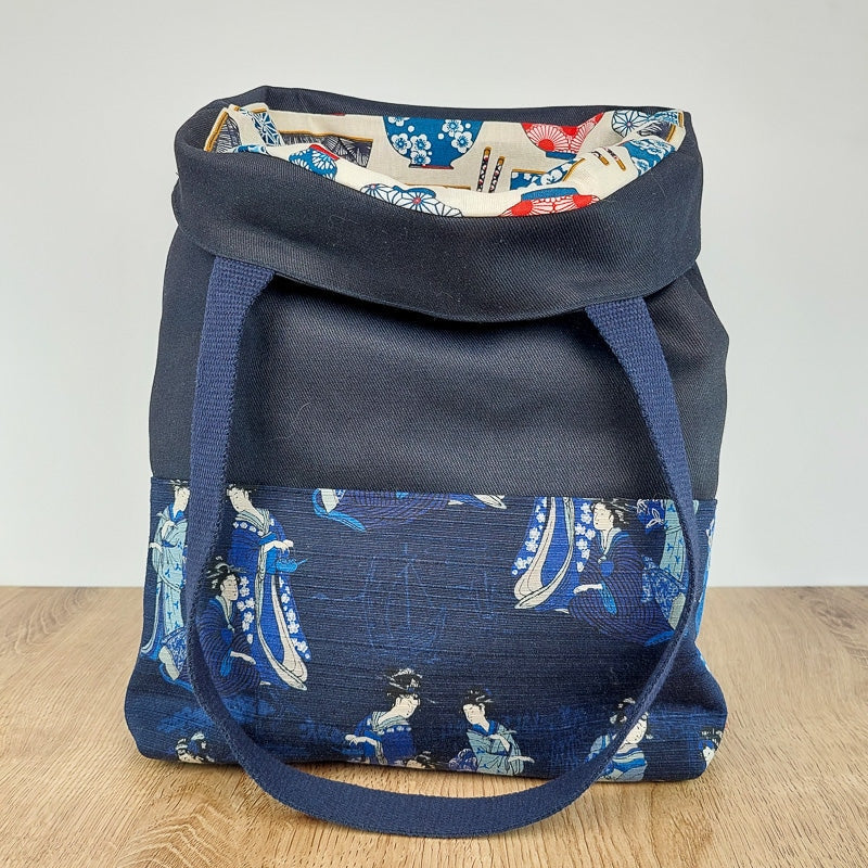 Stofftasche mit Geisha-Motiv 2 Stofftasche mit Geisha-Motiv – Bild 2